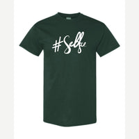 #Selfie (Script) — Classic Tee / Forest Green