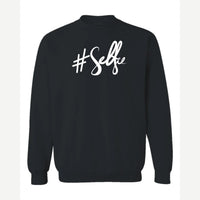 #Selfie (Script) — Crewneck Sweatshirt / Black