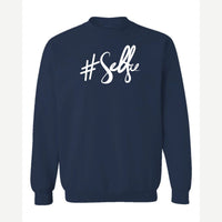 #Selfie (Script) — Crewneck Sweatshirt / Navy