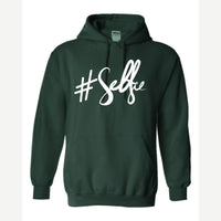 #Selfie (Script) — Hoodie / Forest Green