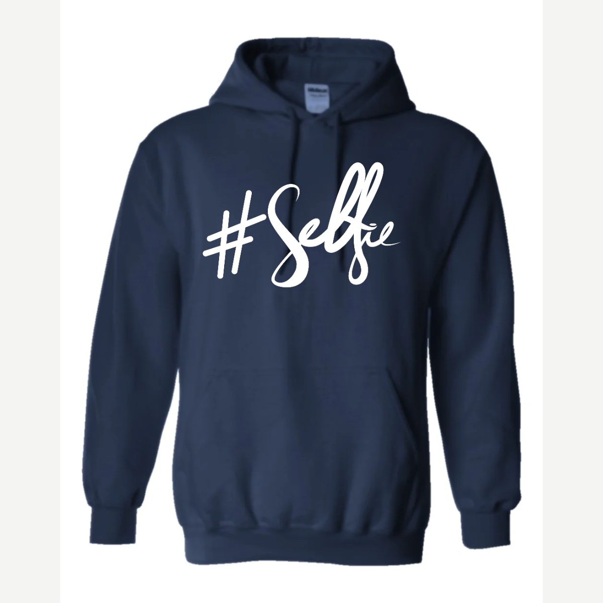 #Selfie (Script) — Hoodie / Navy