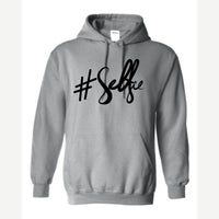 #Selfie (Script) — Hoodie / Sport Grey