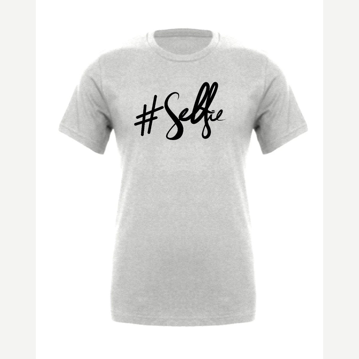 #Selfie (Script) — Premium Tee / Athletic Heather