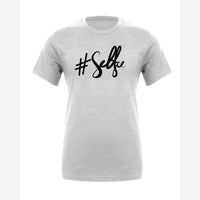 #Selfie (Script) — Premium Tee / Athletic Heather