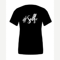 #Selfie (Script) — Premium Tee / Black