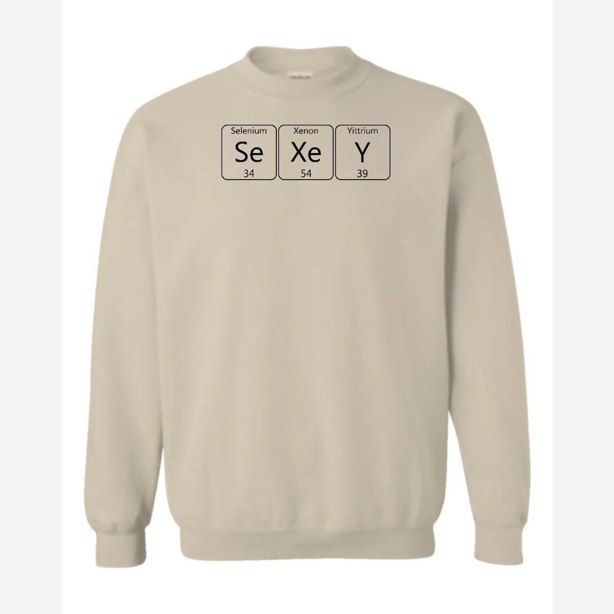 SeXeY Periodic Elements — Crewneck Sweatshirt / Sand