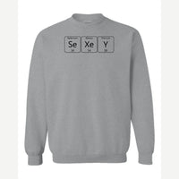 SeXeY Periodic Elements — Crewneck Sweatshirt / Sport Grey