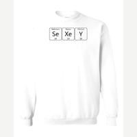 SeXeY Periodic Elements — Crewneck Sweatshirt / White