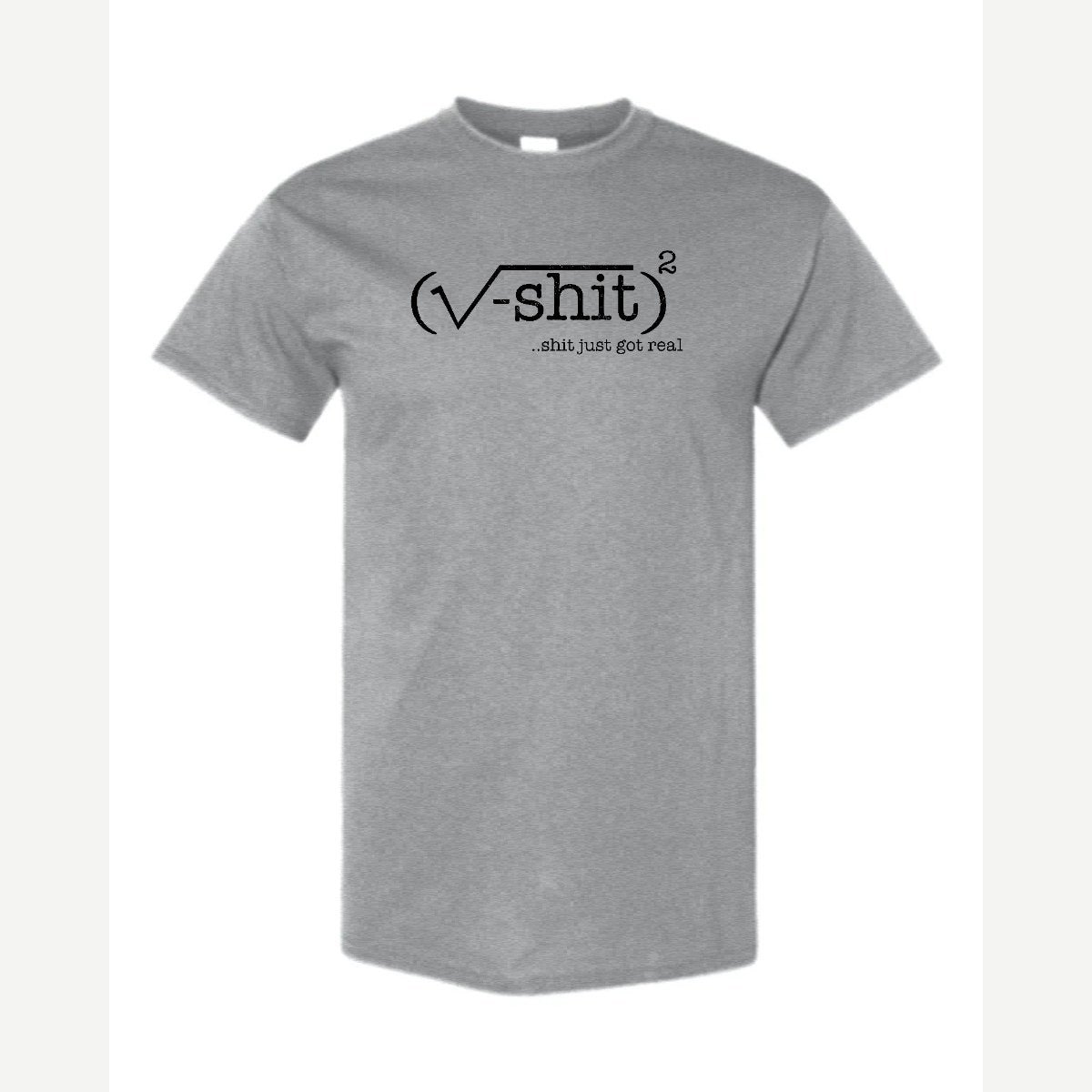 (√-sh*t)² – It Just Got Real — Classic Tee / Sport Grey