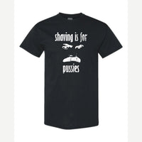 Shaving Is For… (Mustache) — Classic Tee / Black