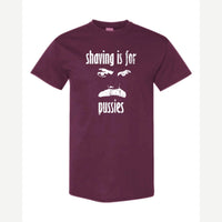 Shaving Is For… (Mustache) — Classic Tee / Maroon