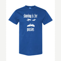 Shaving Is For… (Mustache) — Classic Tee / Royal