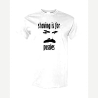 Shaving Is For… (Mustache) — Classic Tee / White