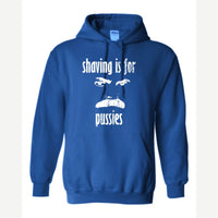 Shaving Is For… (Mustache) — Hoodie / Royal