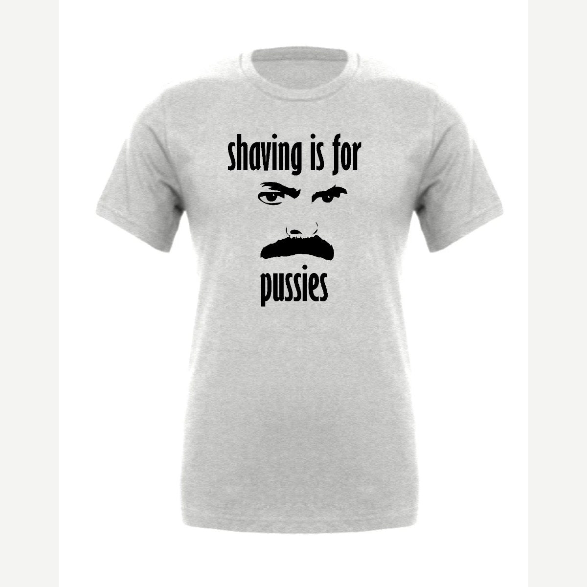 Shaving Is For… (Mustache) — Premium Tee / Athletic Heather