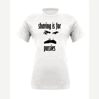 Shaving Is For… (Mustache) — Premium Tee / White