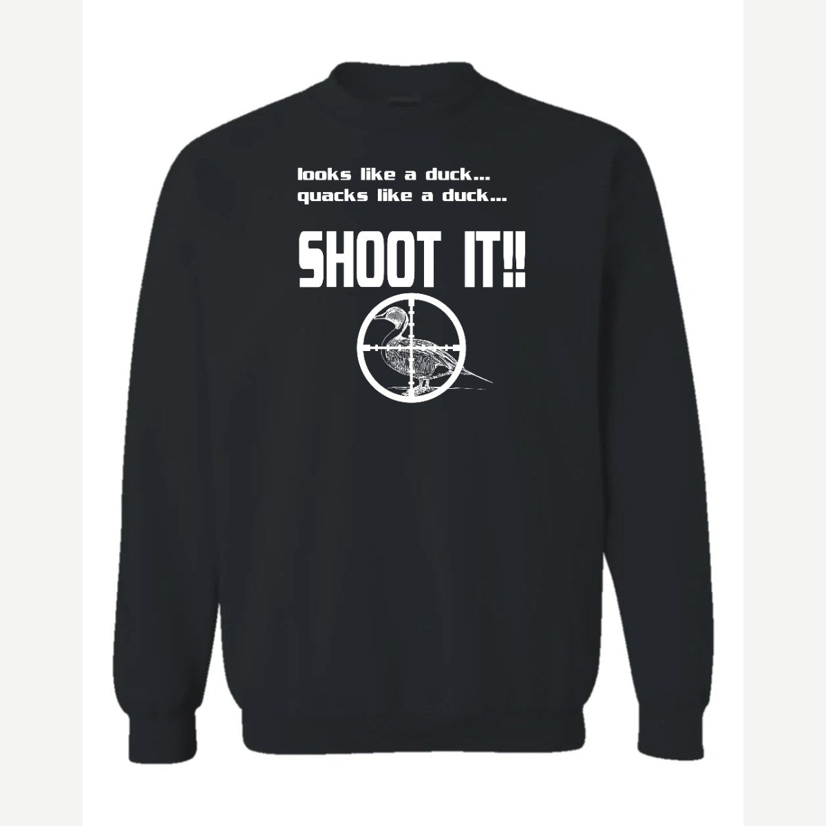 Shoot it — Crewneck Sweatshirt / Black