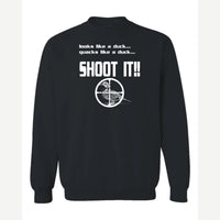 Shoot it — Crewneck Sweatshirt / Black