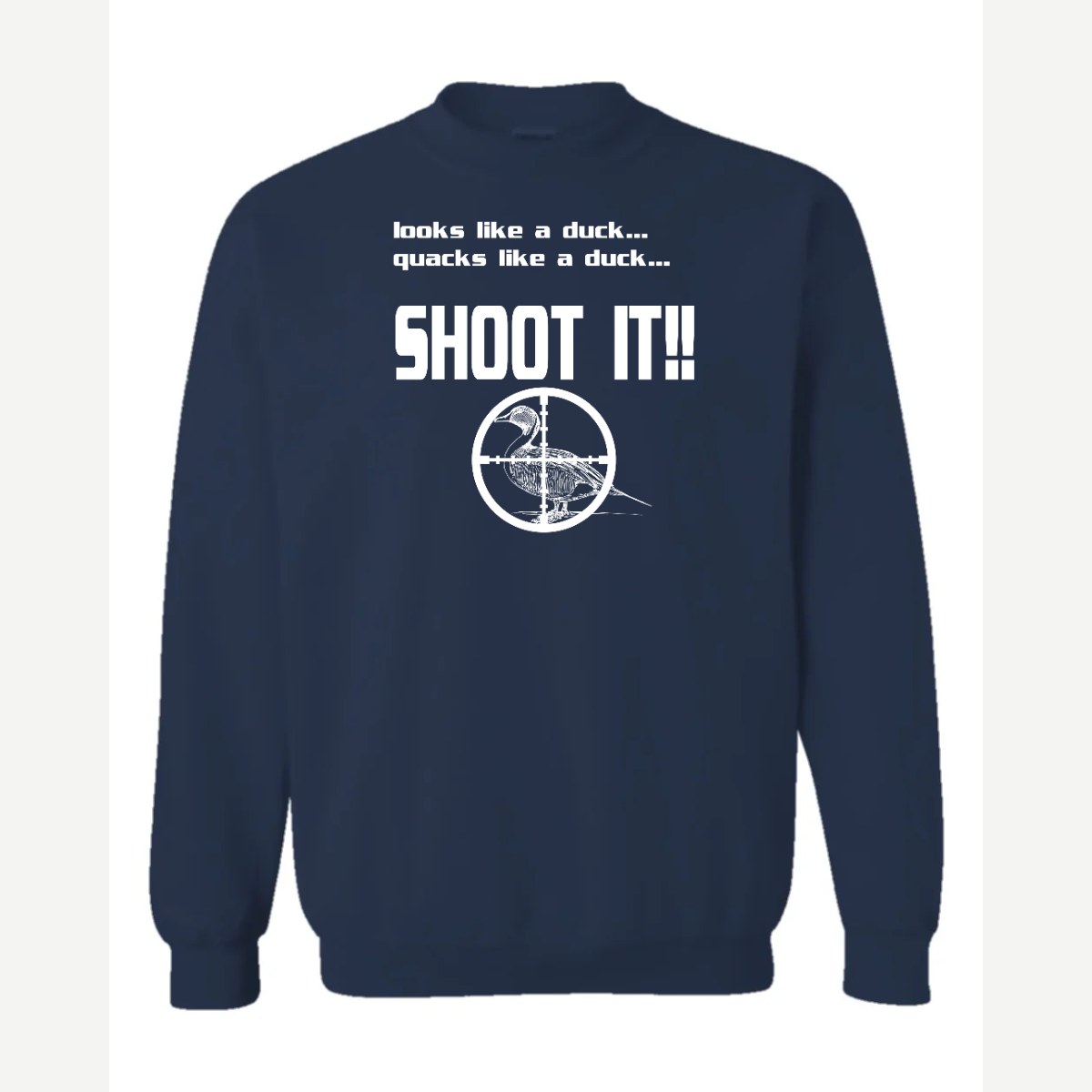 Shoot it — Crewneck Sweatshirt / Navy