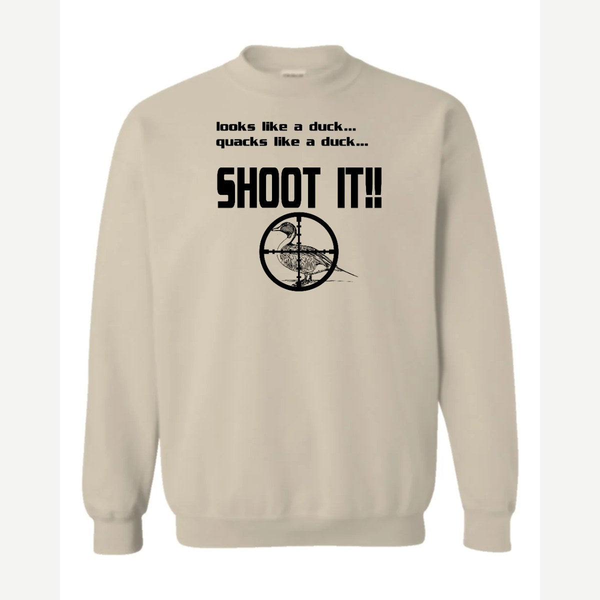 Shoot it — Crewneck Sweatshirt / Sand