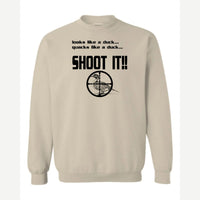 Shoot it — Crewneck Sweatshirt / Sand