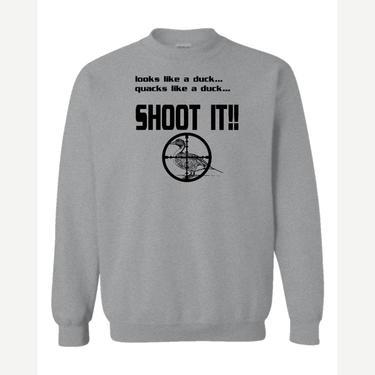 Shoot it — Crewneck Sweatshirt / Sport Grey