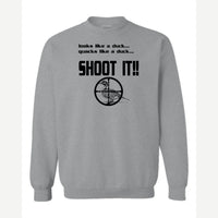 Shoot it — Crewneck Sweatshirt / Sport Grey