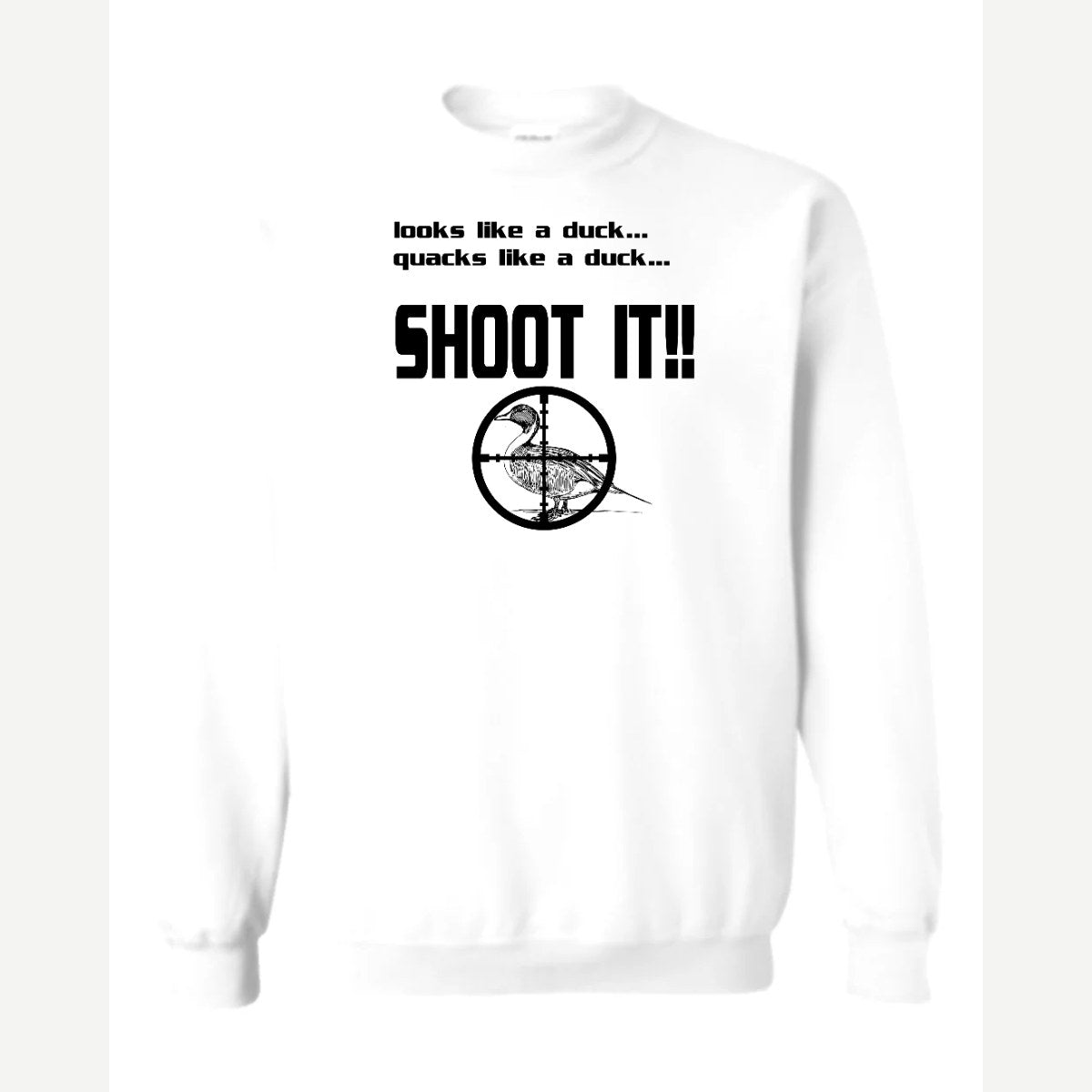 Shoot it — Crewneck Sweatshirt / White