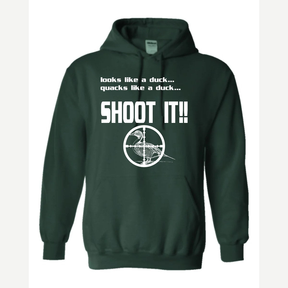 Shoot it — Hoodie / Forest Green