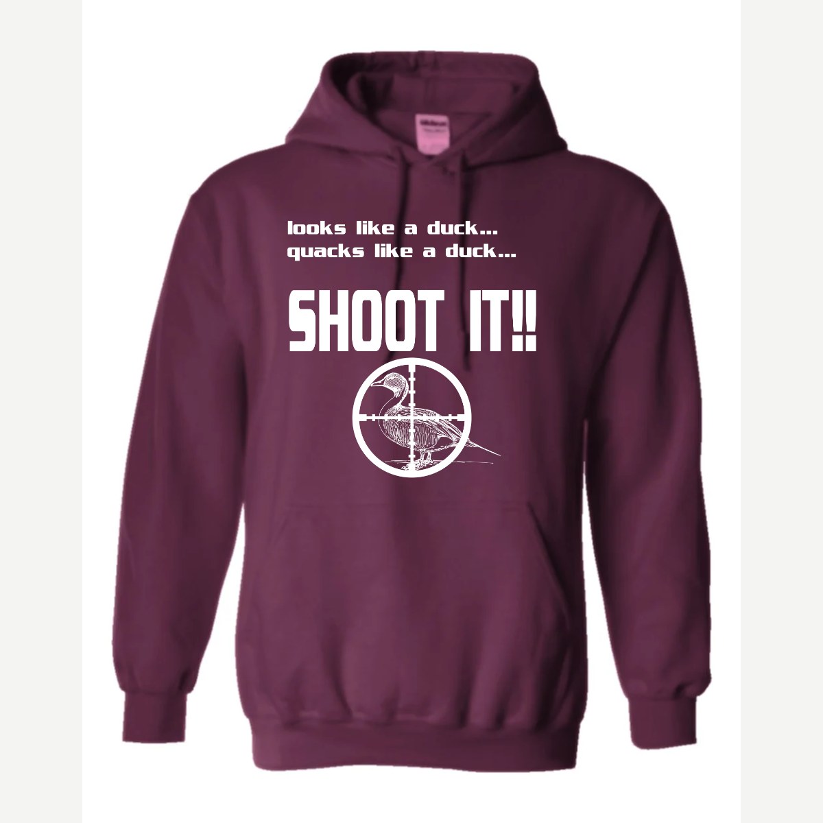 Shoot it — Hoodie / Maroon