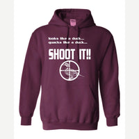 Shoot it — Hoodie / Maroon