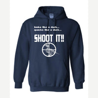 Shoot it — Hoodie / Navy