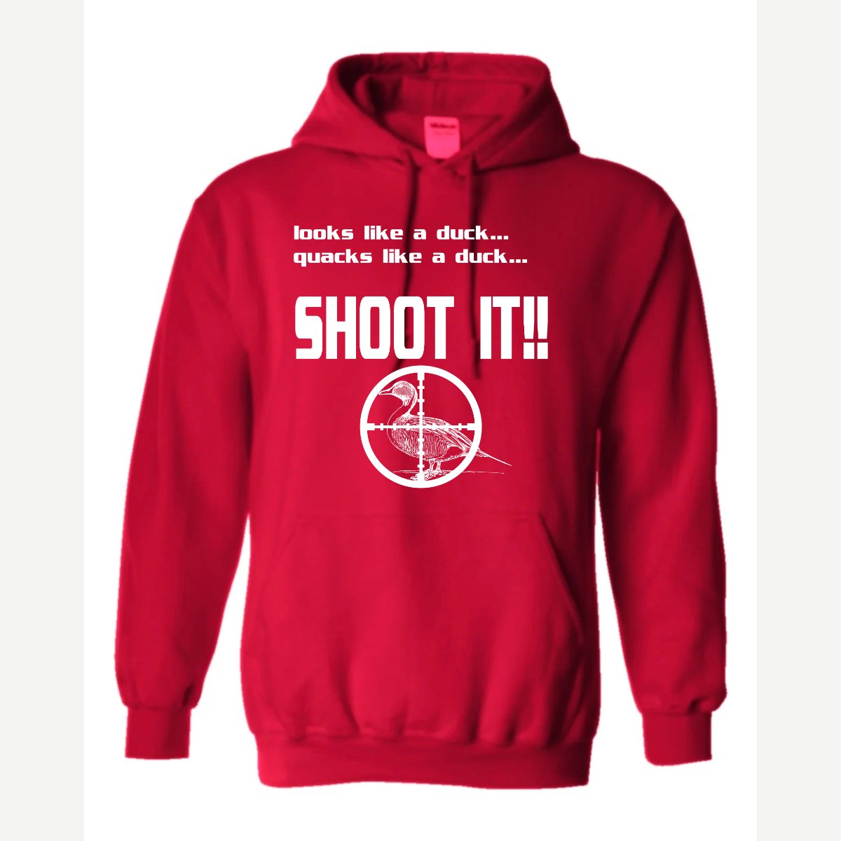 Shoot it — Hoodie / Red