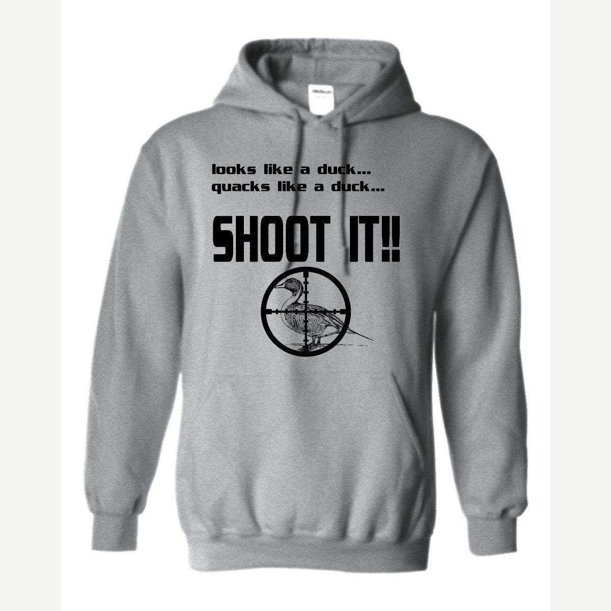 Shoot it — Hoodie / Sport Grey
