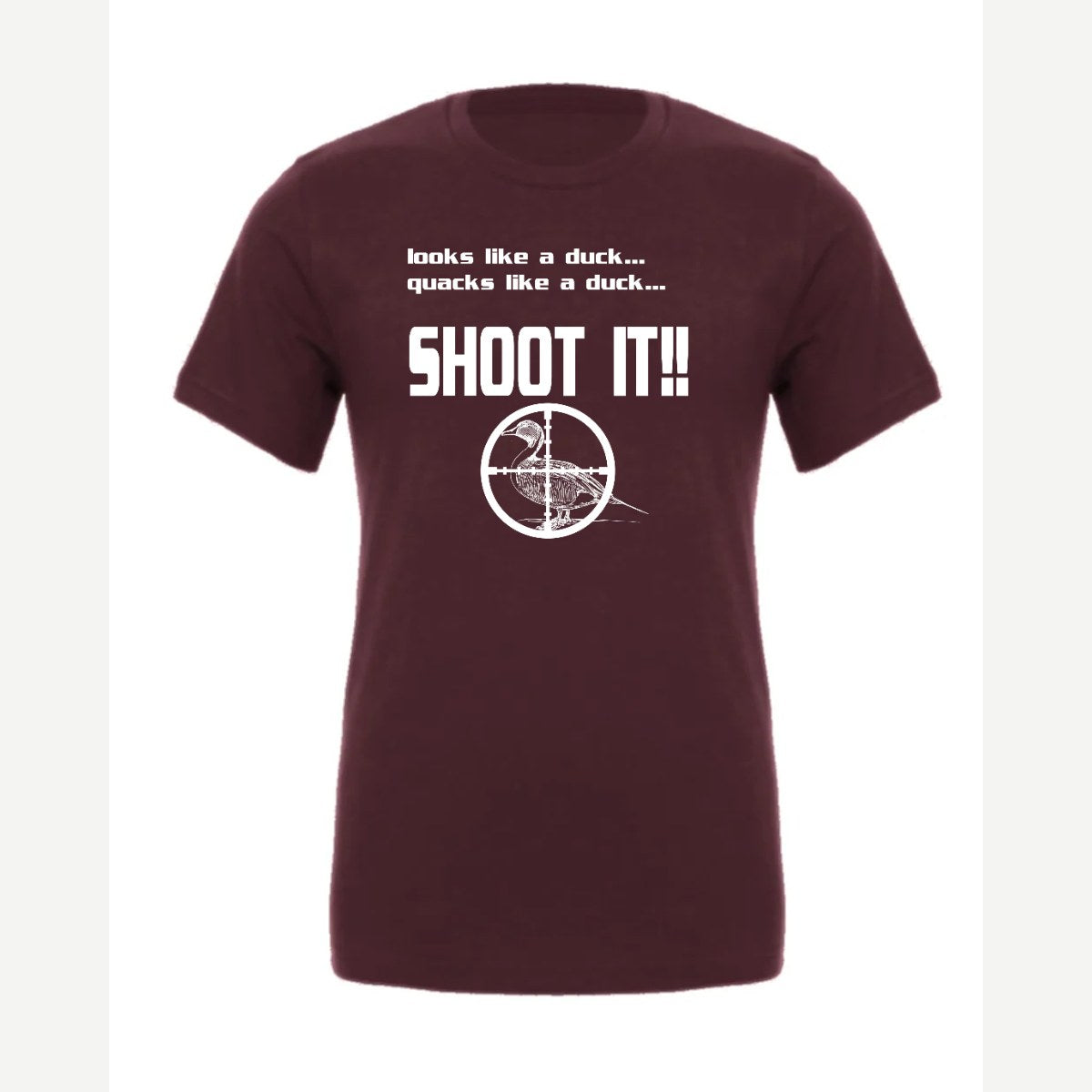 Shoot it — Premium Tee / Maroon