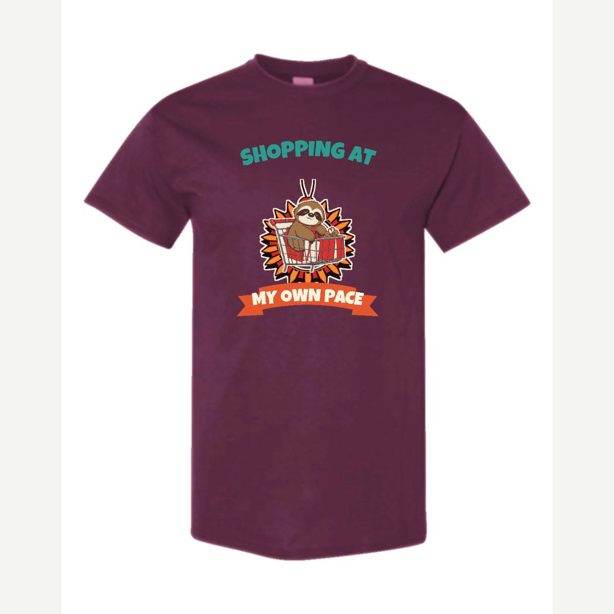 Shopping at My Own Pace — Classic Tee / Maroon