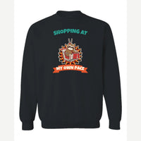 Shopping at My Own Pace — Crewneck Sweatshirt / Black