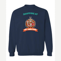Shopping at My Own Pace — Crewneck Sweatshirt / Navy