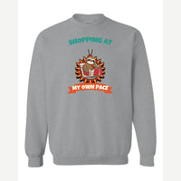 Shopping at My Own Pace — Crewneck Sweatshirt / Sport Grey