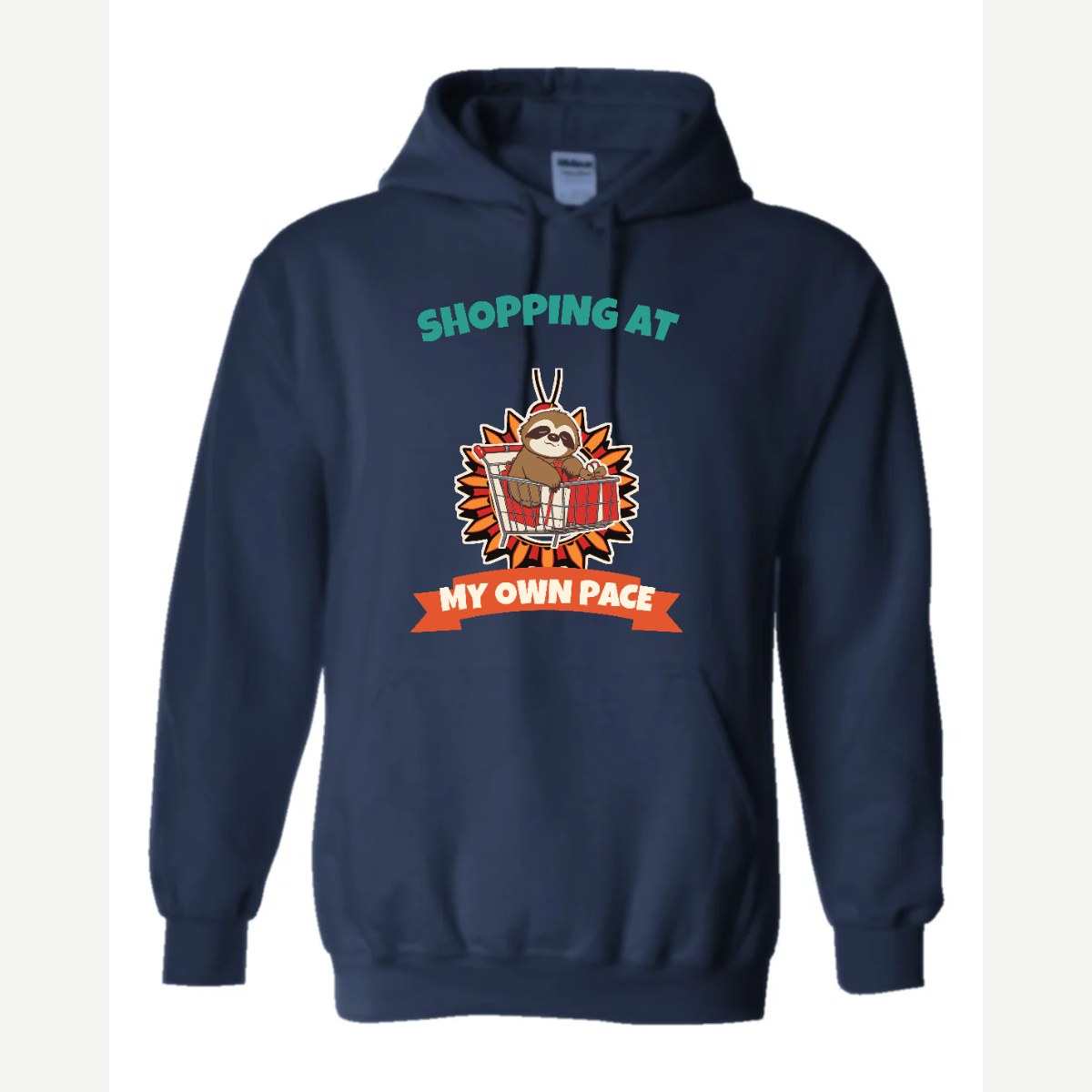 Shopping at My Own Pace — Hoodie / Navy