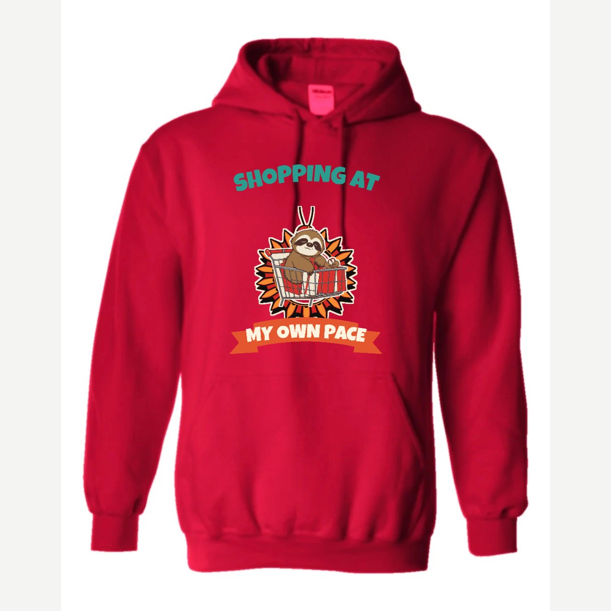Shopping at My Own Pace — Hoodie / Red