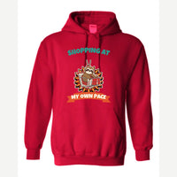 Shopping at My Own Pace — Hoodie / Red