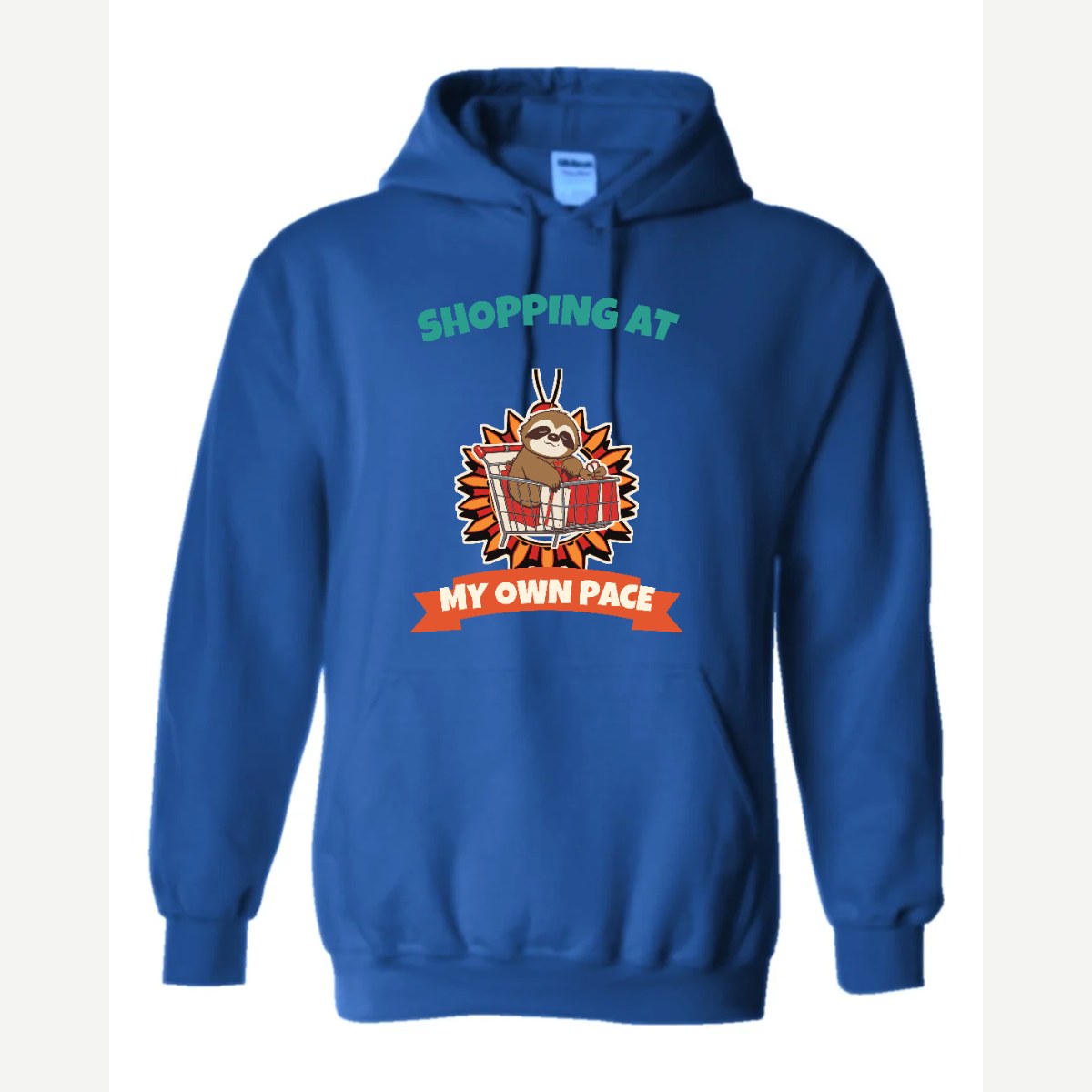 Shopping at My Own Pace — Hoodie / Royal