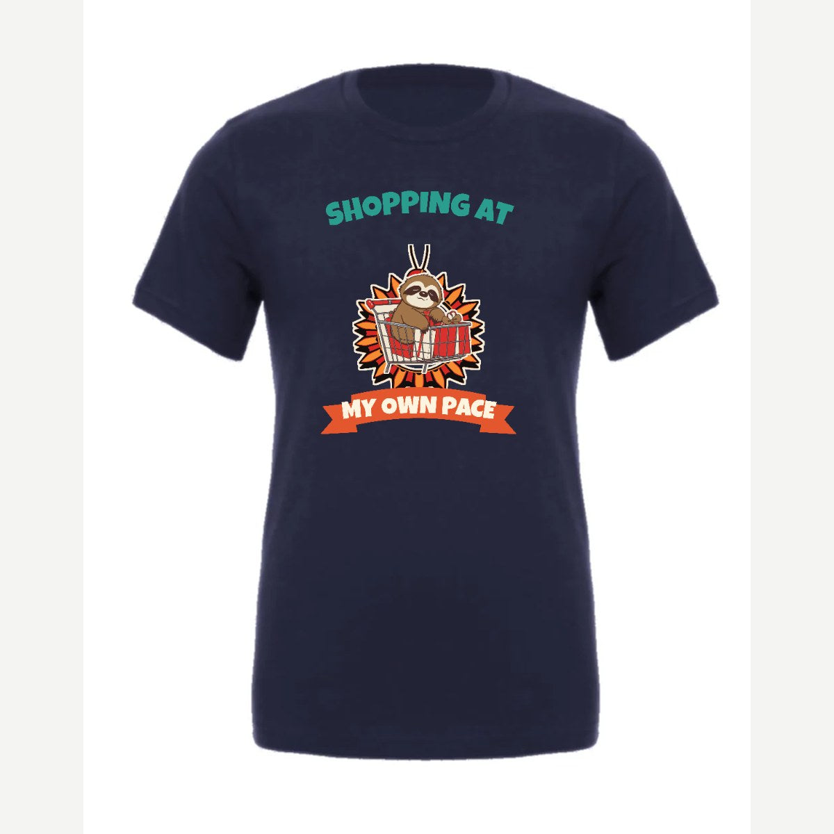 Shopping at My Own Pace — Premium Tee / Navy