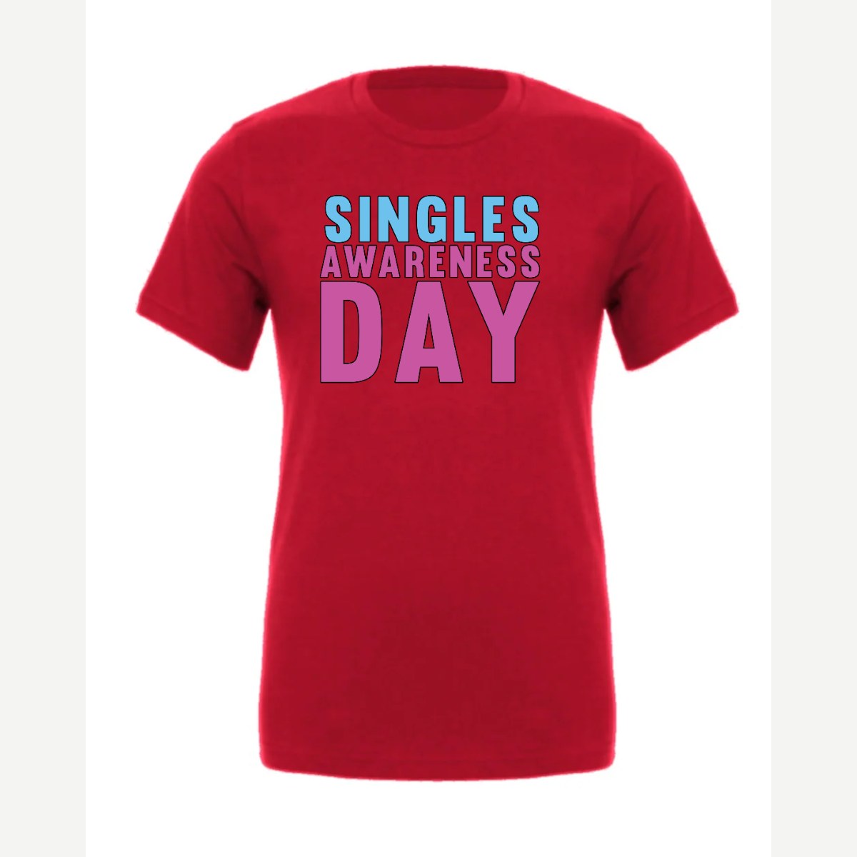 Singles Awareness day — Premium Tee / Red