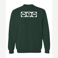 Sleep Eat Sleep — Crewneck Sweatshirt / Forest Green