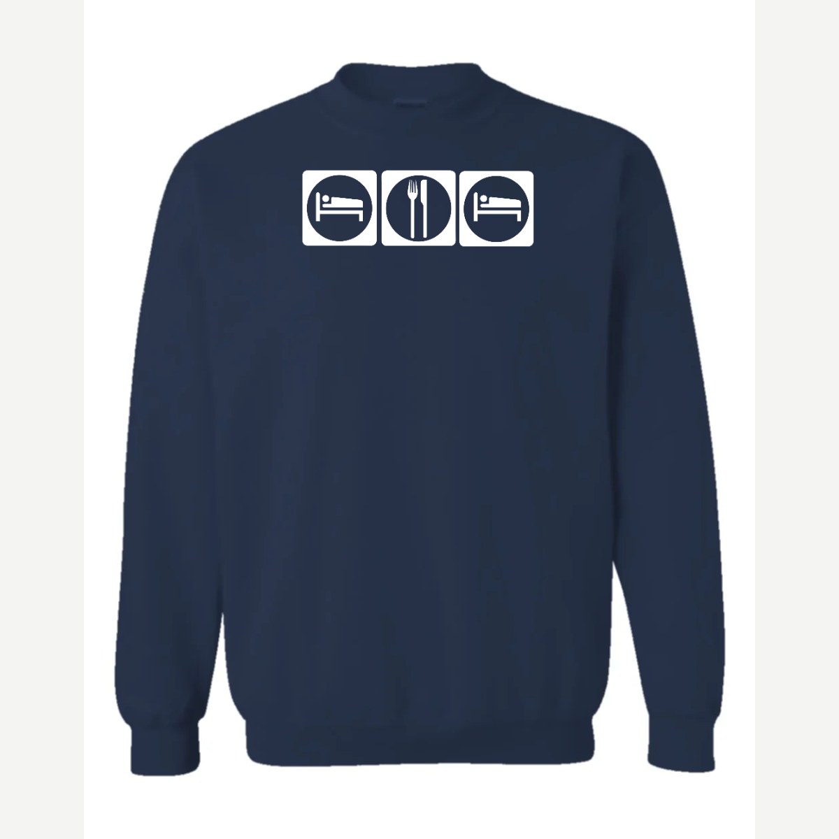 Sleep Eat Sleep — Crewneck Sweatshirt / Navy