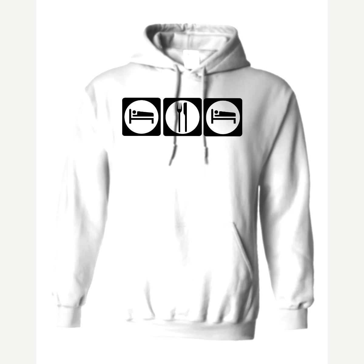 Sleep Eat Sleep — Hoodie / White