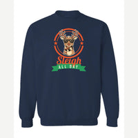 Sleigh All Day — Crewneck Sweatshirt / Navy