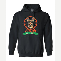 Sleigh All Day — Hoodie / Black